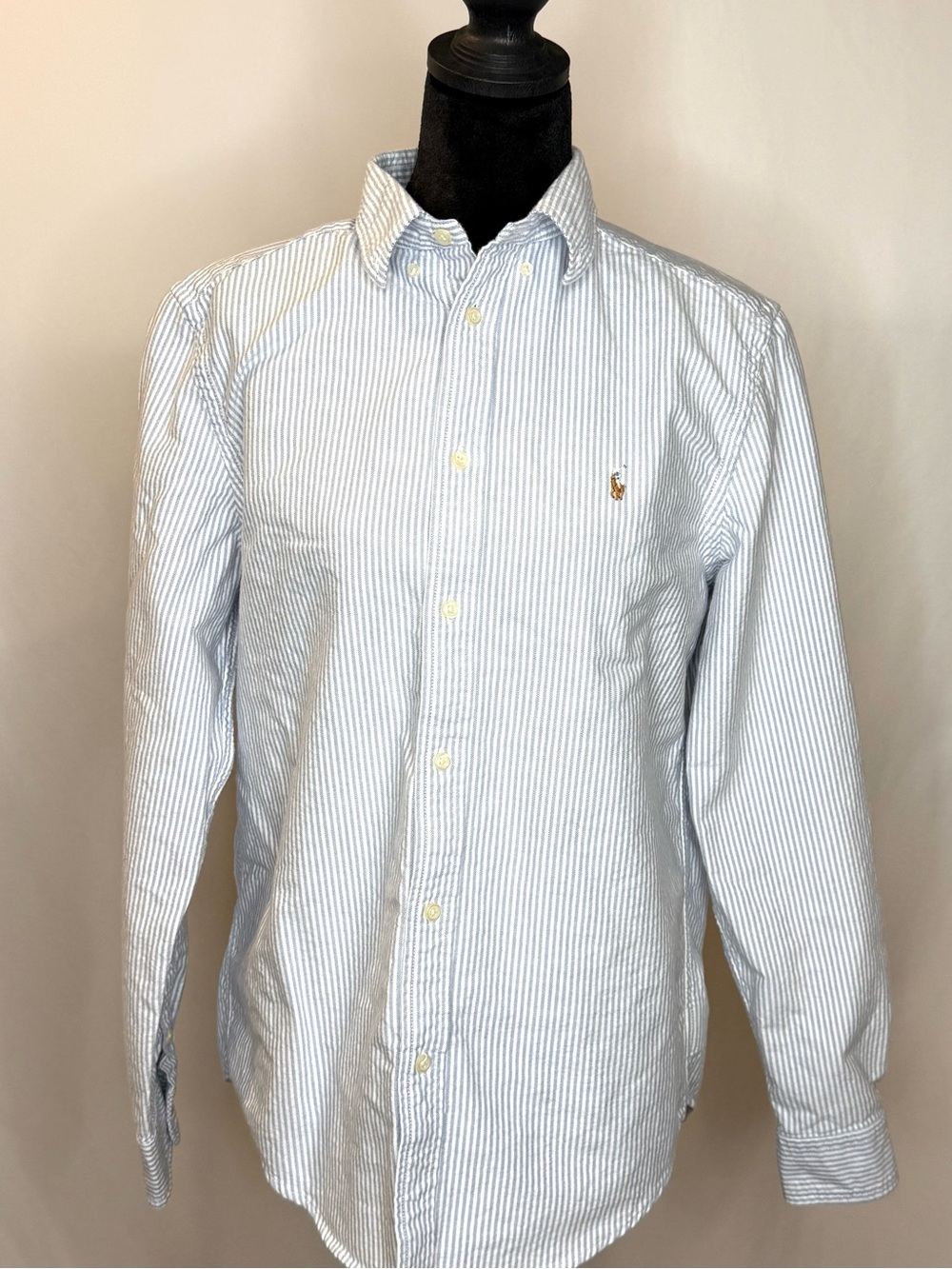 Ralph Lauren Light Blue Stripe Button-Down Shirt